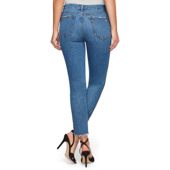 Sam Edelman Mary Jane High Rise Straight Crop Jean - Picture 2 of 10